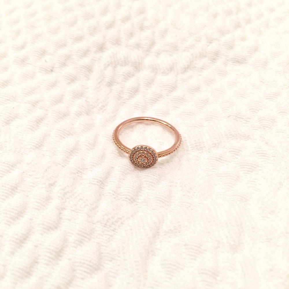 Pandora rose gold circle ring